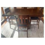 'PUB HEIGHT' TABLE W/(4)CHAIRS-VERY NICE