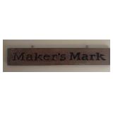 WOODEN DECOR SIGN 'MAKER'S MARK'-APPROX. 38ï¿½x6ï¿½