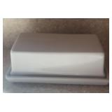 STONEWARE BUTTER DISH
