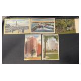 (5) 'DIFFERENT' VINTAGE POSTCARDS-CHECK OUT THE