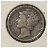 1931-D MERCURY DIME (90% SILVER) ***ASW .0723***