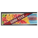 (5 COUNT) VINTAGE CRATE LABEL-'GOOD YEAR'