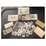 POSTAGE STAMPS FROM THE PAST & PAPER ITEMS-CHECK