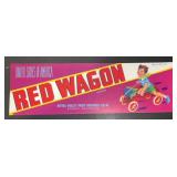(5 COUNT) VINTAGE CRATE LABEL-'RED WAGON'