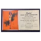 VINTAGE INK BLOTTER-'CAPITOL COACK WORK CORP.'