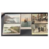 (5) 'DIFFERENT' VINTAGE POSTCARDS-CHECK OUT THE