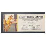 VINTAGE INK BLOTTER-'ATLAS FORGINGS COMPANY'