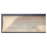 VINTAGE 'CANCELLED' BANK CHECK-DATED 1927