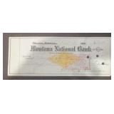 VINTAGE 'CANCELLED' BANK CHECK-DATED 1899