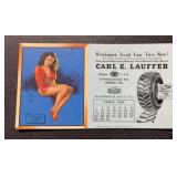 VINTAGE INK BLOTTER-'CARL E.LAUFFER'