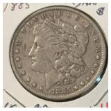1885 MORGAN SILVER DOLLAR (90% SILVER) (VF) ***ASW