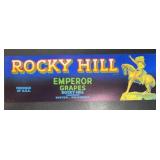 (5 COUNT) VINTAGE CRATE LABEL-'ROCKY HILL'