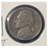 1945-P JEFFERSON 'WAR-TIME' NICKEL (35% SILVER)