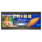 (100+ COUNT) VINTAGE CRATE LABEL-'CRIBB'