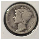 1917-P MERCURY DIME (90% SILVER) **ASW .0723 OZ.**
