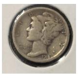 1918-S MERCURY DIME (90% SILVER) **ASW .0723 OZ.**