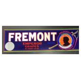 (5 COUNT) VINTAGE CRATE LABEL-'FREMONT'