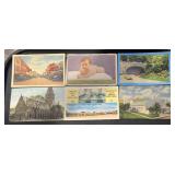 (6) 'DIFFERENT' VINTAGE POSTCARDS-CHECK OUT THE