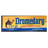 (5 COUNT) VINTAGE CRATE LABEL-'DROMEDARY'