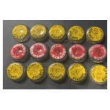 (15) VINTAGE BOTTLE CAPS ***10+5***