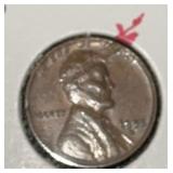 1955-D LINCOLN WHEAT BACK CENT ***DEFECT OBVERSE-