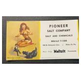 VINTAGE INK BLOTTER-'PIONEER SALT COMPANY'