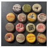 (15) VINTAGE BOTTLE CAPS-ASSORTED