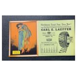 VINTAGE INK BLOTTER-'CARL E.LAUFFER'