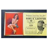 VINTAGE INK BLOTTER-'CARL E.LAUFFER'
