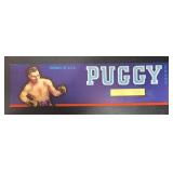 (5 COUNT) VINTAGE CRATE LABEL-'PUGGY'