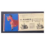 VINTAGE INK BLOTTER-'J. DASHEW'