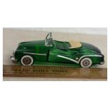 'AVON' GLASS PERFUME BOTTLE-GREEN CAR/EMPTY