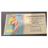 VINTAGE INK BLOTTER-J.D. HOPPER WELDING SUPPLIES