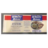(4 COUNT) VINTAGE CAN LABEL-WHITE ROSE