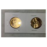 (2)PRESIDENTIAL DOLLAR COINS-ASSORTED/CHECK OUT