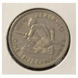 1953 NEW ZEALAND (1-SHILLING) COIN