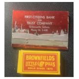 MATCHBOOK & PILL BOX-CHECK OUT THE PIC'S