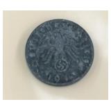 1943-B GERMANY (1-PFENNING) COIN ***W/SWASTIKA***