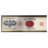 (5 COUNT) VINTAGE CAN LABEL-WINSOM/EMBOSSED