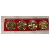 (4)PRESIDENTIAL DOLLAR COINS-ASSORTED/CHECK OUT