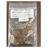 (BAG OF 33) 1930-1939 LINCOLN WHEAT BACK CENTS ***