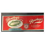 (3 COUNT)VINTAGE CAN LABEL-ROWLEY'S/EMBOSSED