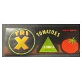 (5 COUNT) VINTAGE CRATE LABEL-TRI X