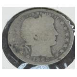 1893 BARBER QUARTER (90% SILVER) ***2nd YEAR***