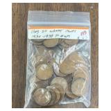(BAG OF 50) 1930-39-P MINTS LINCOLN WHEAT BACK