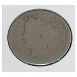 1884 LIBERTY V-NICKEL ***ONLY AG-2***