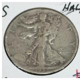 1933-S WALKING LIBERTY HALF DOLLAR (90% SILVER)