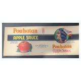 (5 COUNT)VINTAGE CAN LABEL-POWHATAN