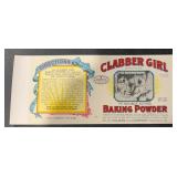 (5 COUNT)VINTAGE CAN LABEL-CLABBER GIRL/HULMAN &
