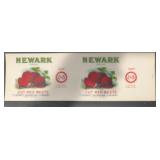 (5 COUNT) VINTAGE CAN LABEL-NEWARK